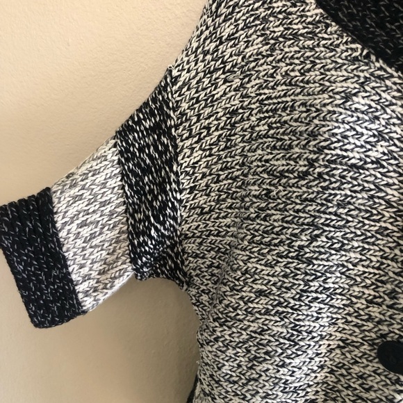 Chico's Cardigan Womens Colorblock Dolman Sleeve Chunky Knit Button Sweater Sz 1 - Picture 4 of 10